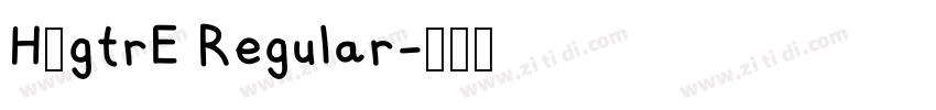 H2gtrE Regular字体转换